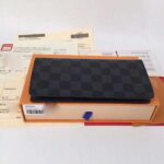 Louis Vuitton LV Unisex Brazza Wallet Damier Infini Onyx Silver Leather – Bild 6