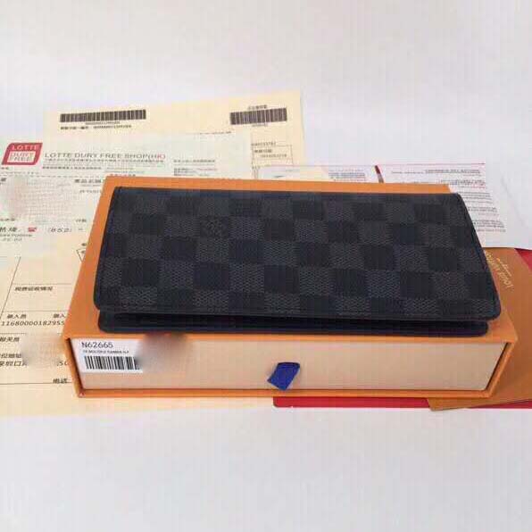 Louis Vuitton Brazza Wallet Onyx Damier Infini