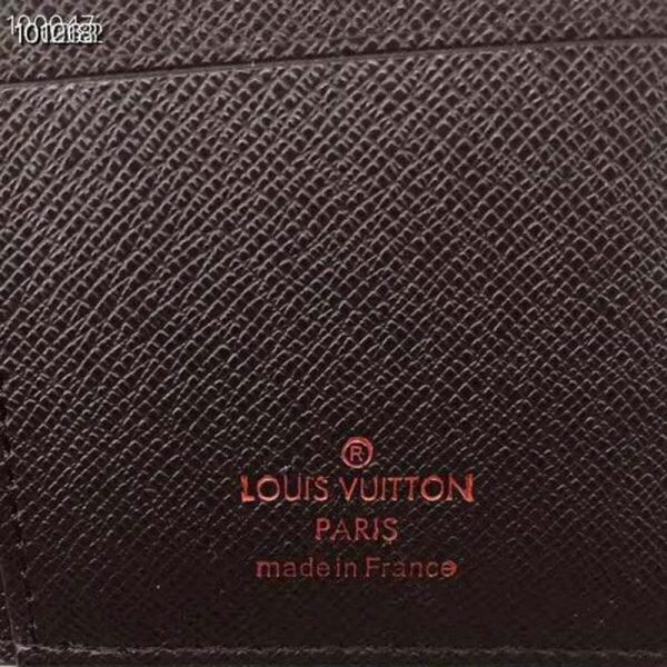 Louis Vuitton LV Unisex Brazza Wallet Iconic Damier Ebène-Brown - LULUX