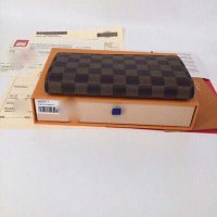 Louis Vuitton LV Unisex Brazza Wallet Iconic Damier Ebène-Brown