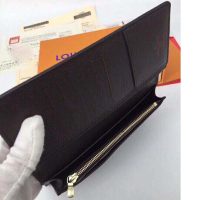 Louis Vuitton LV Unisex Brazza Wallet Iconic Damier Ebène-Brown