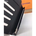 Louis Vuitton LV Unisex Brazza Wallet Monogram Eclipse Canvas-Grey - Image 9