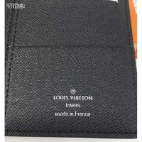 Louis Vuitton LV Unisex Brazza Wallet Monogram Eclipse Canvas-Grey