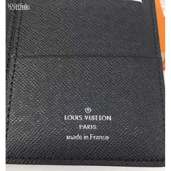 Louis Vuitton LV Unisex Brazza Wallet Monogram Eclipse Canvas-Grey (8)