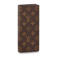 Louis Vuitton LV Unisex Brazza Wallet in Monogram Canvas-Brown