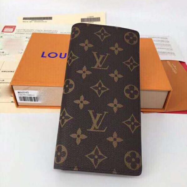 Louis Vuitton LV Unisex Brazza Wallet in Monogram Canvas-Brown (2)