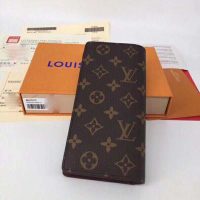 Louis Vuitton LV Unisex Brazza Wallet in Monogram Canvas-Brown