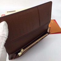 Louis Vuitton LV Unisex Brazza Wallet in Monogram Canvas-Brown