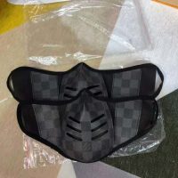 Louis Vuitton LV Unisex Facial Mask in Monogram Canvas-Grey