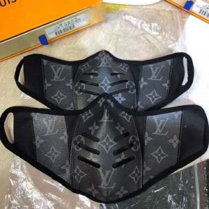 Louis Vuitton LV Unisex Facial Mask in Monogram Canvas-Grey