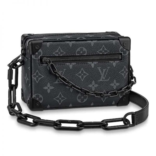 Louis Vuitton LV Unisex Mini Soft Trunk Bag Taurillon Cowhide-Black