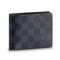 Louis Vuitton LV Unisex Multiple Wallet Damier Cobalt Canvas-Grey