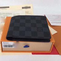 Louis Vuitton LV Unisex Multiple Wallet Damier Cobalt Canvas-Grey