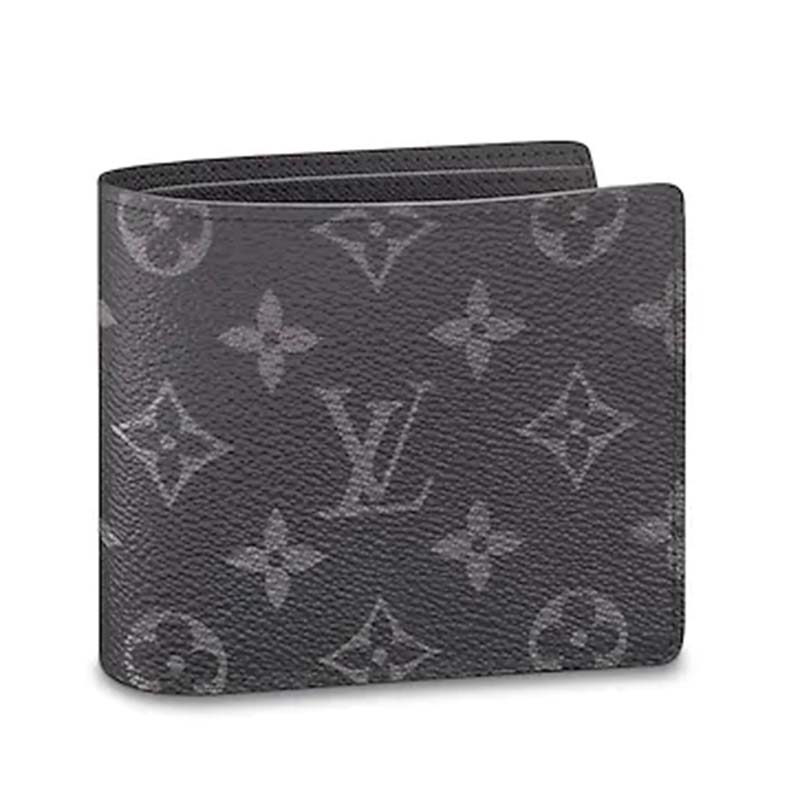 louis vuitton black and grey wallet