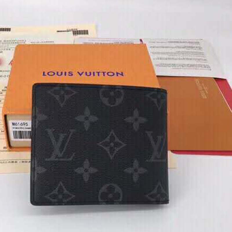 Louis Vuitton Multiple Wallet Sunrise Monogram Eclipse Black/Grey/Multi in  Coated Canvas - US