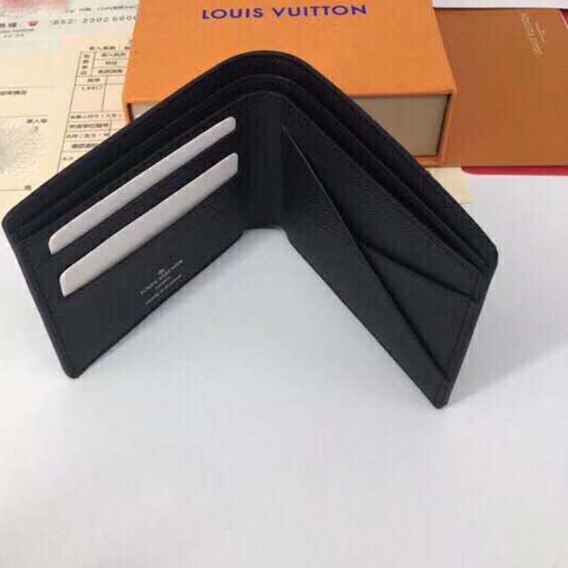 Louis Vuitton Wallet Multiple Monogram Eclipse Split Outdoor Black/Gray in  Canvas - US