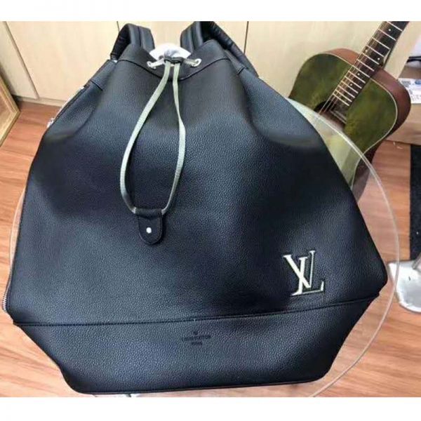 Louis Vuitton LV Unisex Noé Backpack Taurillon Leather-Black (10)