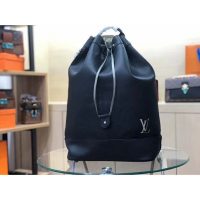 Louis Vuitton LV Unisex Noé Backpack Taurillon Leather-Black