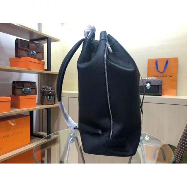 Louis Vuitton LV Unisex Noé Backpack Taurillon Leather-Black (7)