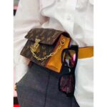 Louis Vuitton LV Unisex S Lock Belt Pouch GM PM MM-Brown - Imagen 12