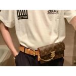Louis Vuitton LV Unisex S Lock Belt Pouch GM PM MM-Brown - Imagen 14