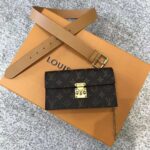 Louis Vuitton LV Unisex S Lock Belt Pouch GM PM MM-Brown - Imagen 3