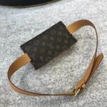 Louis Vuitton LV Unisex S Lock Belt Pouch GM PM MM-Brown - Imagen 4