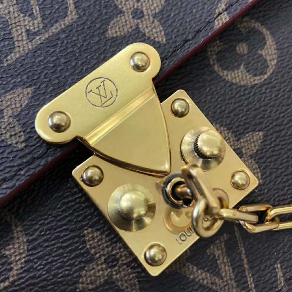 Louis Vuitton LV Unisex S Lock Belt Pouch GM PM MM-Brown (4)