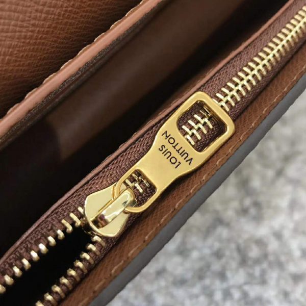 Louis Vuitton LV Unisex S Lock Belt Pouch GM PM MM-Brown (7)