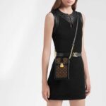 Louis Vuitton LV Unisex Vertical Trunk Pochette Monogram Coated Canvas – Image 9