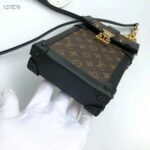 Louis Vuitton LV Unisex Vertical Trunk Pochette Monogram Coated Canvas – Image 4
