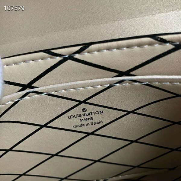 Louis Vuitton LV Unisex Vertical Trunk Pochette Monogram Coated Canvas (9)