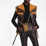 Louis Vuitton LV Unisex Vertical Trunk Pochette Monogram Coated Canvas-Brown - immagine 8