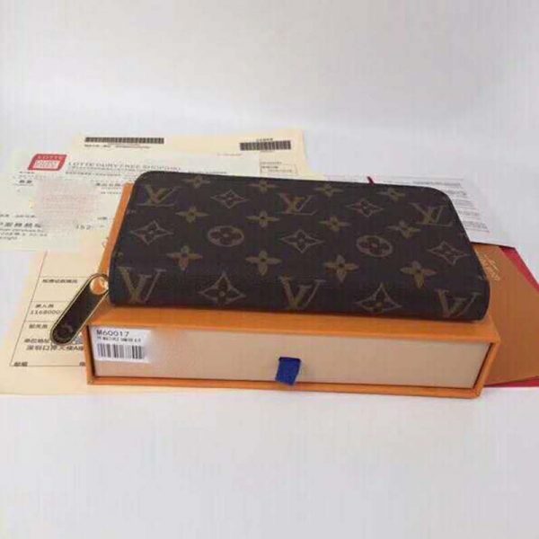 Louis Vuitton LV Unisex Zippy Organizer Wallet Historic Monogram Canvas (3)