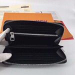 Louis Vuitton LV Unisex Zippy Vertical Wallet Damier Graphite Canvas – Image 8
