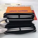 Louis Vuitton LV Unisex Zippy Vertical Wallet Monogram Eclipse Canvas – Image 7