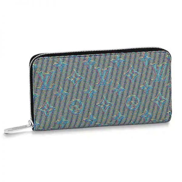 Louis Vuitton LV Unisex Zippy Wallet Monogram LV Pop Blue