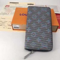 Louis Vuitton LV Unisex Zippy Wallet Monogram LV Pop Blue