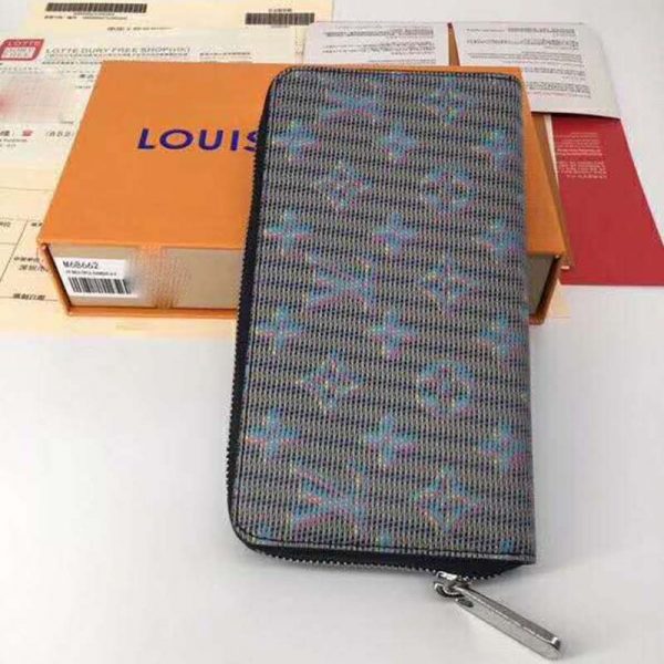 Louis Vuitton LV Unisex Zippy Wallet Monogram LV Pop Blue (3)
