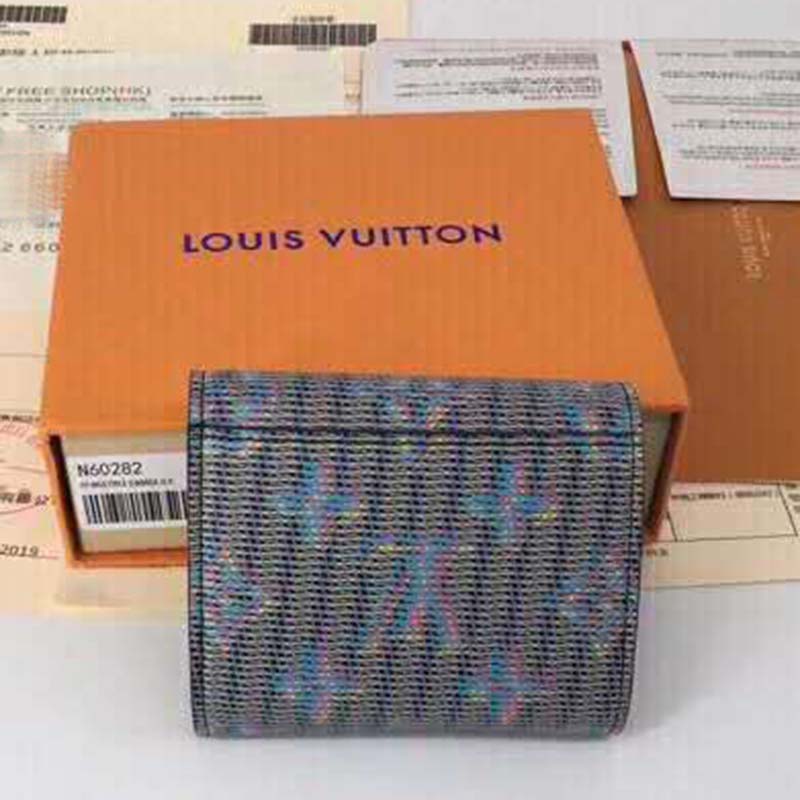 Louis Vuitton Zoe Wallet Monogram LV Pop Blue in Calf Leather with  SIlver-tone - GB