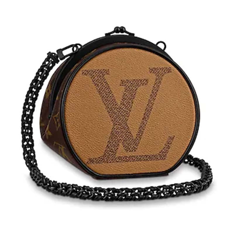 Louis Vuitton Boursicot Boite Chapeau Bag Reverse Monogram Giant at 1stDibs