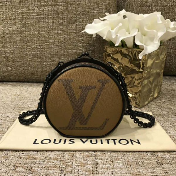 Louis Vuitton LV Women Boursicot BC Boîte Chapeau Bag-Brown (8)
