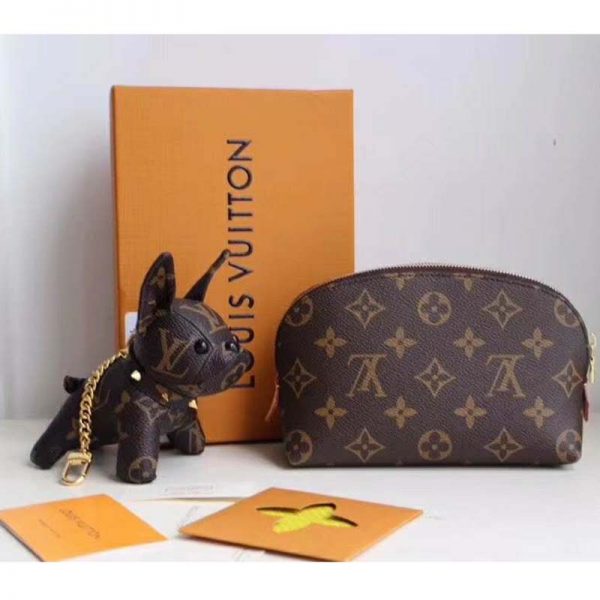 Louis Vuitton LV Women Cosmetic Pouch in Monogram Canvas-Brown (3)