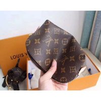 Louis Vuitton LV Women Cosmetic Pouch in Monogram Canvas-Brown (1)