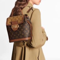 Louis Vuitton LV Women Dauphine Backpack PM Monogram Canvas-Brown