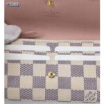 Louis Vuitton LV Women Emilie Wallet Damier Azur Canvas-Pink - Image 8