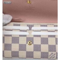 Louis Vuitton LV Women Emilie Wallet Damier Azur Canvas-Pink