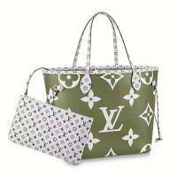 Louis Vuitton LV Women Neverfull MM Bag Monogram Canvas-Red