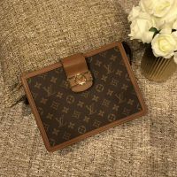 Louis Vuitton LV Women Pochette Dauphine Monogram Canvas-Brown