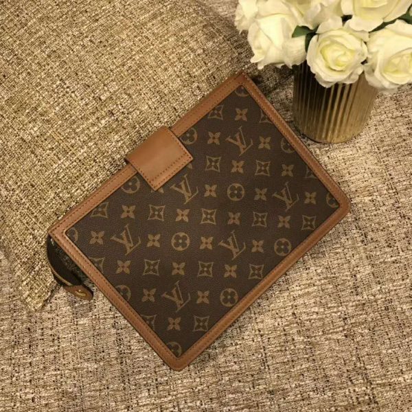Louis Vuitton LV Women Pochette Dauphine Monogram Canvas-Brown - LULUX